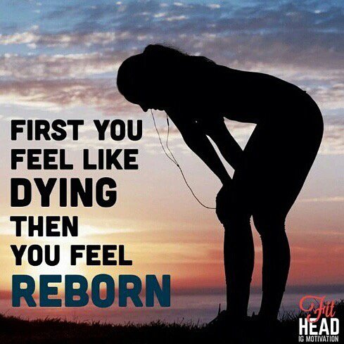 GoLiftLife's tweet image. First you feel like dying, then you feel reborn.