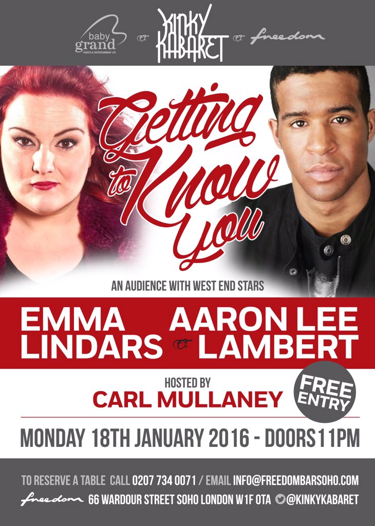 Very excited to have <a href="/loucashaj/">Loucas Hajiantoni</a> as out MD for tomorrow nights #gettingtoknowyou with <a href="/aleelambert/">Aaron Lee Lambert (he/him) 🍉</a> <a href="/emmalindars/">Emma Lindars</a>