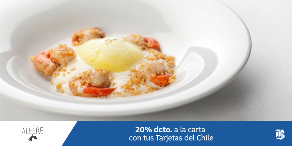 bancodechile's tweet photo. Disfruta de la carta de Restaurant Alegre hasta el 31/7/2016. Más info de este lugar en https://t.co/6W4Ywud4LP https://t.co/je5DYPHFRV