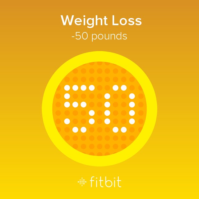 TerrylLSmith's tweet image. I lost 50 pounds on #Fitbit.