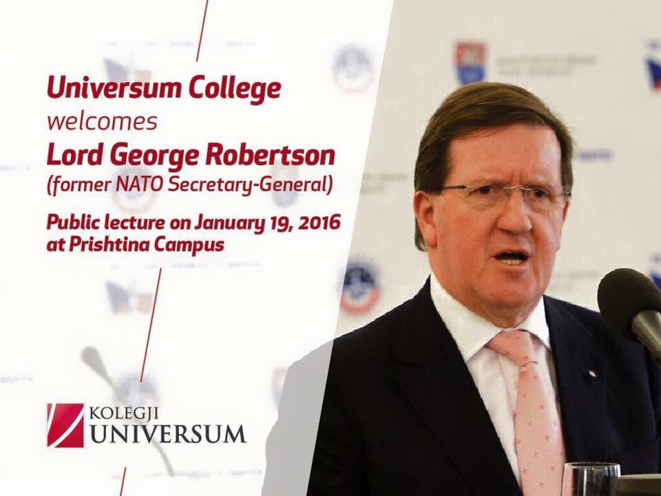 alejtin's tweet image. Such an honour to host #LordRobertson of @UKHouseofLords and frmr @NATO Secretary-General to @UniversumKS