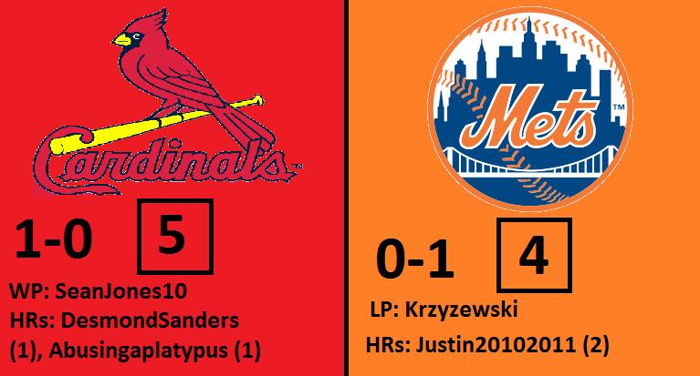 NRBAMETS's tweet photo. Previous Game: Week 1. Mets fall short to the Cardinals 5-4 #NRBANYMvsSLC https://t.co/8m1qYdWxPm