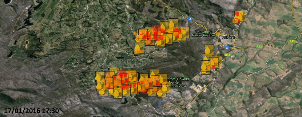 vwsfires's tweet photo. #ElginFire Smoke column and fire extent can be seen from @MerakaAFIS images. It's a tough battle out there. @KFMza https://t.co/CqqD09cN3r
