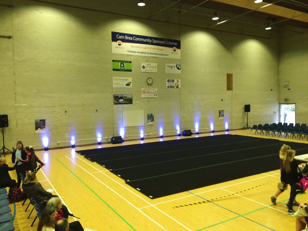 R2_Events's tweet image. Shaking our Pom-Poms today with our sound and lighting at Carn Brea for West Coast Cheerleading!
