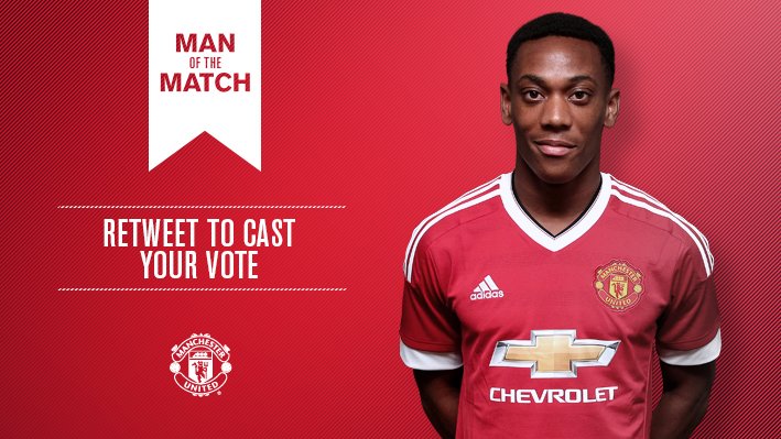 ManUtd_ID's tweet photo. Retweet untuk memilih Anthony Martial sebagai Man of the Match #mufc v Liverpool. https://t.co/JiDkUDbaqg