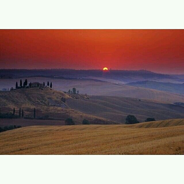Os lindos cenários da Toscana, Itália.