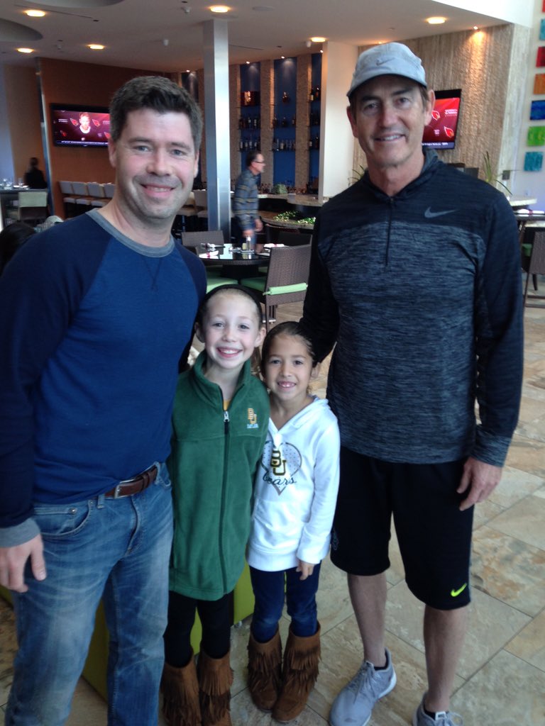 Thank you, <a href="/CoachArtBriles/">-</a> , for taking the time this morning to chat w/ my daughters &amp; husband, <a href="/GJGlasson/">.</a> #SicEm