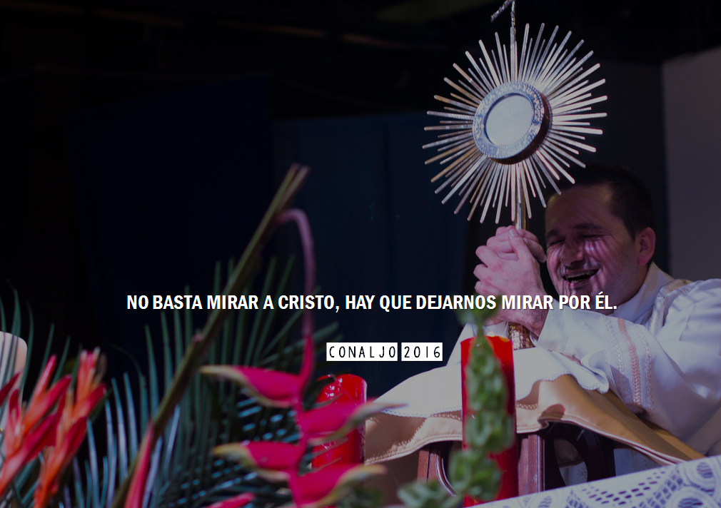 RCCColombia's tweet photo. No basta mirar a cristo, hay que dejarnos mirar por Él.
#Conaljo2016 https://t.co/idcO42vVar