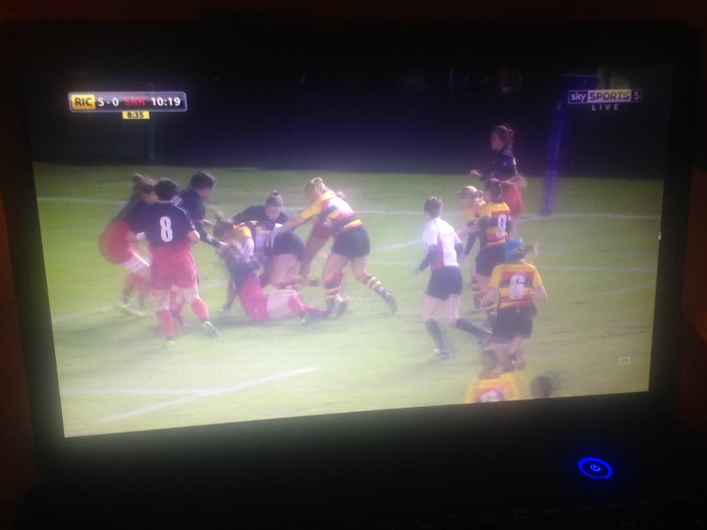 Great to see Woman's premiership rugby being shown live on SkySports. #womensrugby