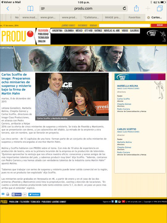 Listos para NATPE2016 .Los invitamos a visitar nuestra web: imageclass.com.ve  Los teaser Poseída y Manicomio