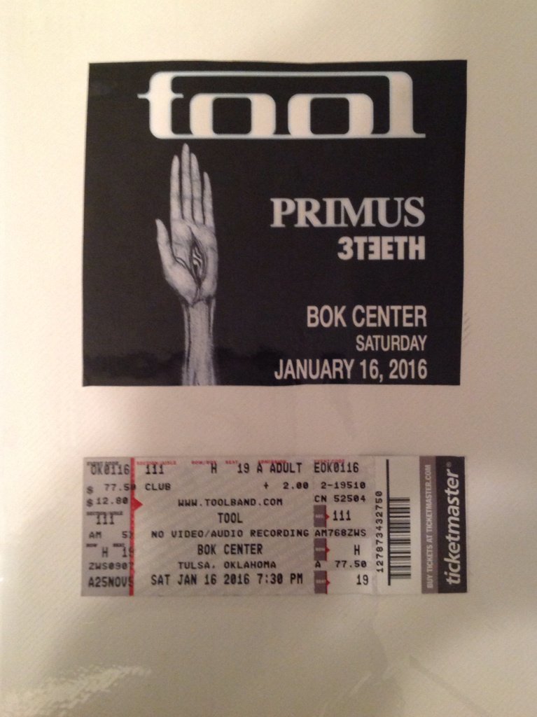 circlepit78's tweet photo. GREAT TOOL SHOW IN TULSA LAST NIGHT!
@ToolPusciferAPC @Tool @BOKCenter
#TOOL #TOOLposter #TOOLtulsa #toolconcert https://t.co/C2sKgbzXck
