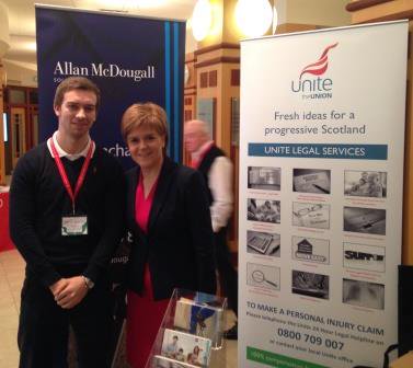 Allan_McDougall's tweet photo. 2nd excellent day @UniteScotland historic 1st Policy Conference #uspc16. Inspiring speeches, incl @NicolaSturgeon https://t.co/N7is77vL8C