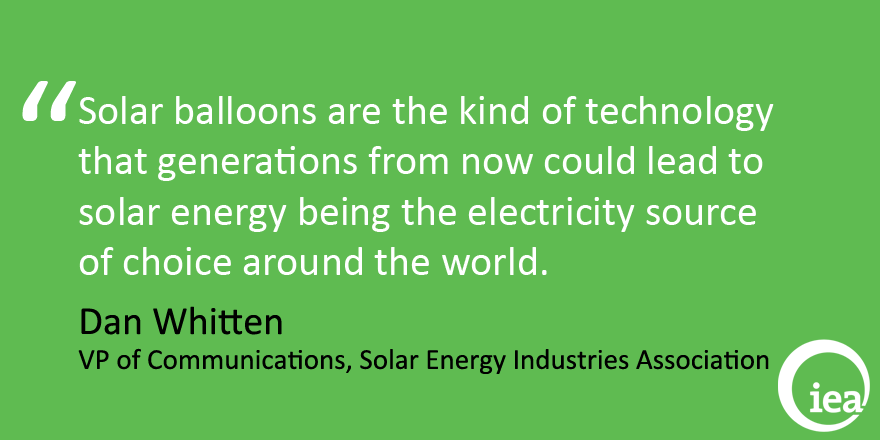 IEA's tweet photo. Energy Quote of the Day, 17 January 2016 https://t.co/VdVpPSsKgp @SEIA @DanWhitten #solar #renewables #innovation https://t.co/cGyro7ETqk
