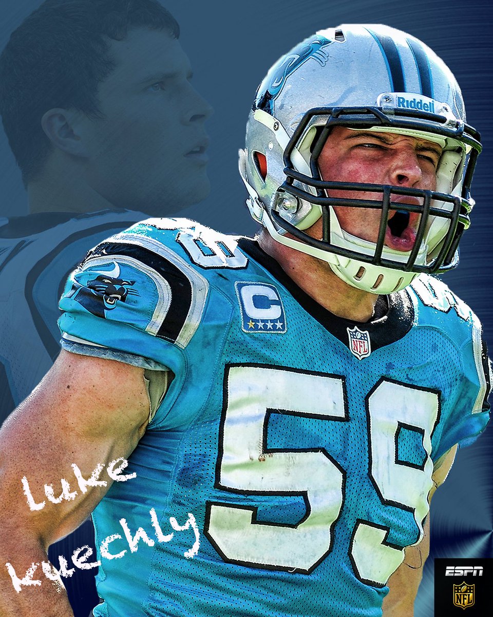 ESPNNFL's tweet photo. LUKE KUECHLY PICK SIX!! https://t.co/rkph1hPsAK