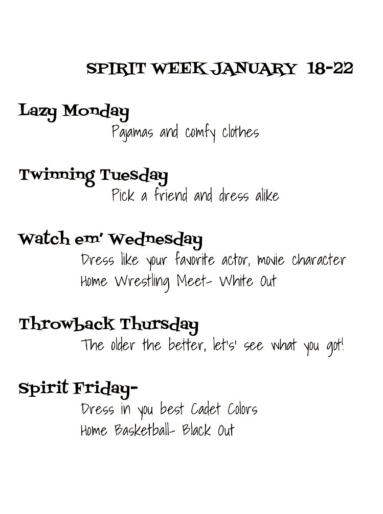 IFACHEER's tweet photo. Who is ready for Spirit Week! https://t.co/PFmxWto2by