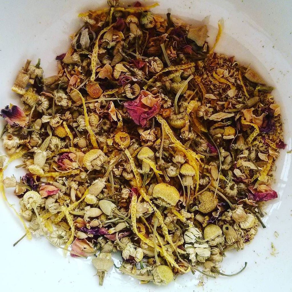 Trying out a new #tea blend - rosy disposition. It has a #chamomile base, with candied #le… ift.tt/1JSLPqq