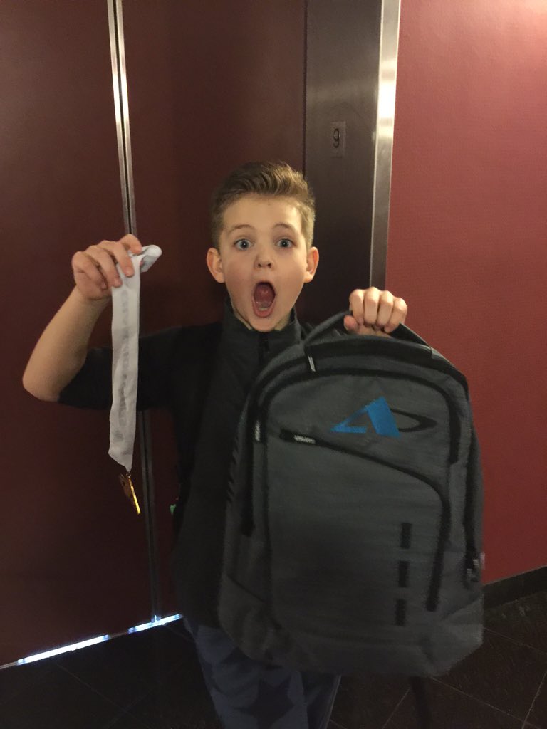 MommyTZCBB's tweet photo. @Coconut_Rays taking home the backpack!!!! So proud!!!! @LetsGoRays #athleticchampionship #MyBeech https://t.co/C8X1Kh55GI