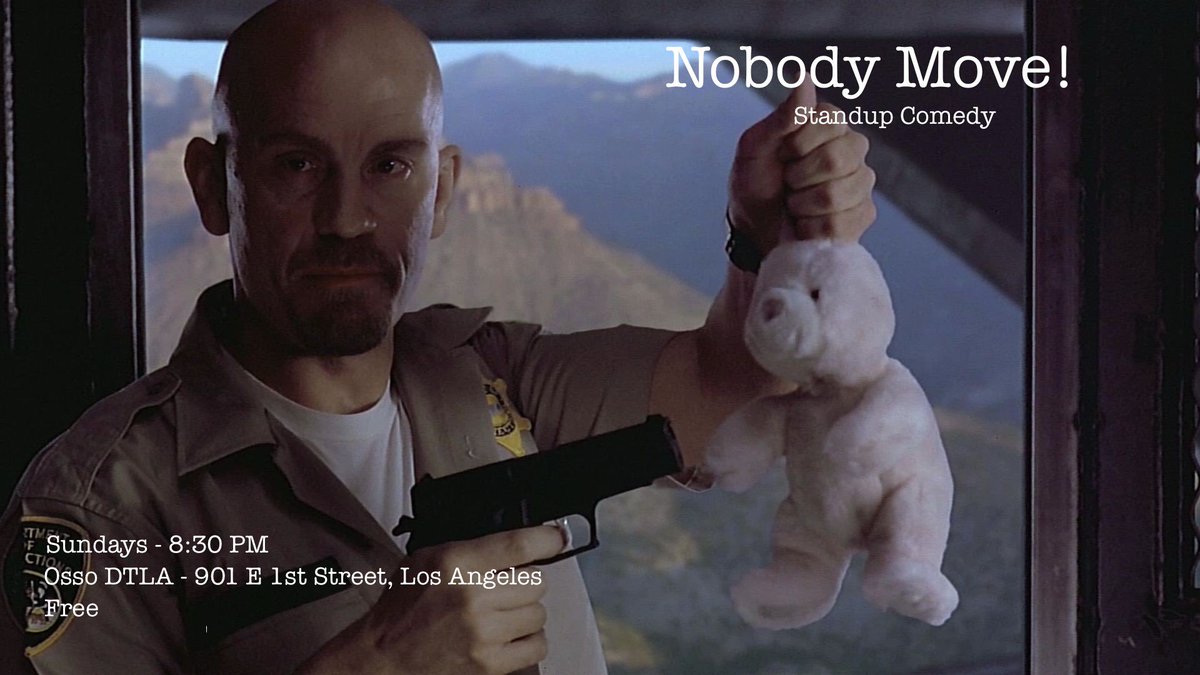 I'm hosting a great show tonight <a href="/ossodtla/">Osso DTLA</a> a 8:30! Free show! You have off tomorrow! Drink. Laugh. Drink.