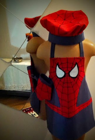SosyalTerzi's tweet photo. Our new aprons are ready. Please check our #etsy store out . 
https://t.co/iARwLQGUdH #apron #spiderman #superman https://t.co/fwHV2ceOCJ