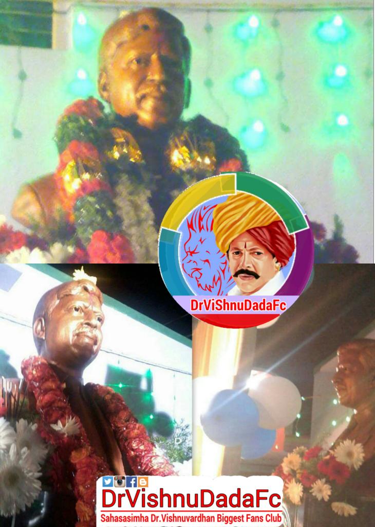 DrVishnuDadaFc's tweet photo. Another Statue of "AbhinavaBhargava" SahasaSimha Dr.Vishnuvardhan unveiled Yesterday in Hoskote
@cineloka @NamCinema https://t.co/Mm0KsoFSXg