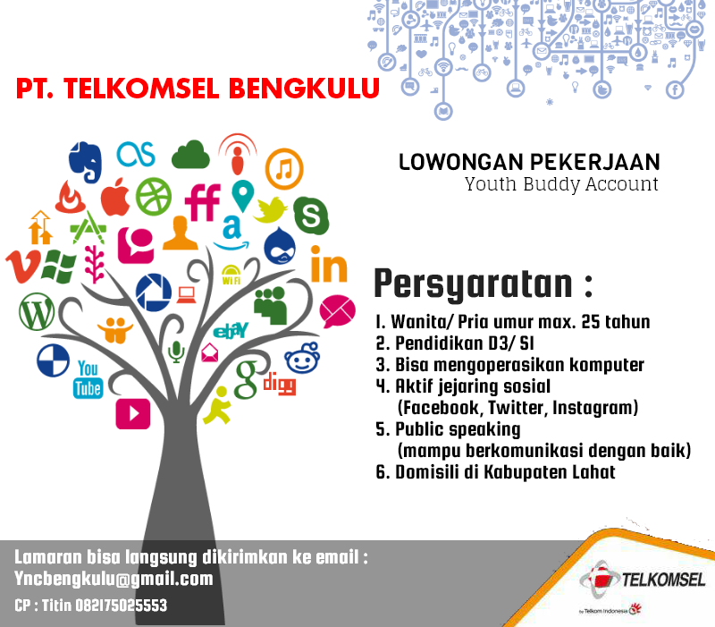 Soloop_Bkl's tweet image. Selamat pagi :) yuk gabung bareng kita di Telkomsel Branch Bengkulu #LoopCorner1 #LowonganKerja