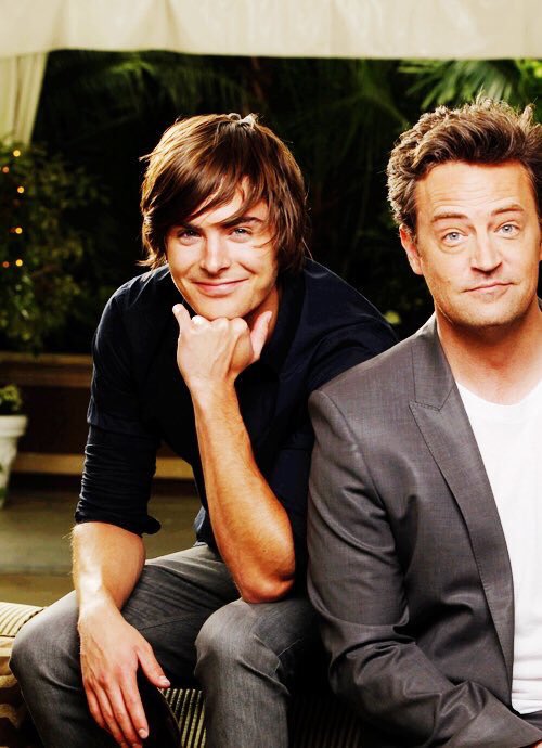 17blackstyIes's tweet photo. plot twist: both zac efron and matthew perry are having 17 again reunion so that's why they can't attend friends&amp;hsm https://t.co/1L3bSZPvin