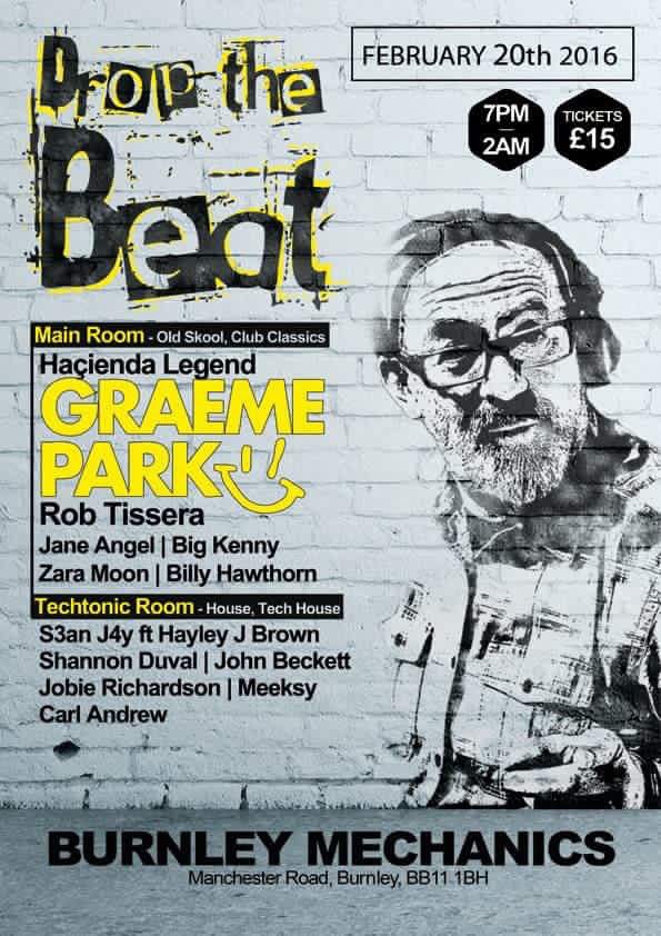 AlteregoOwen's tweet photo. Drop the beat 20th Feb @mechanics @burnley contact me for tickets!! @DropTheBeatfest https://t.co/8MYeliLHMZ