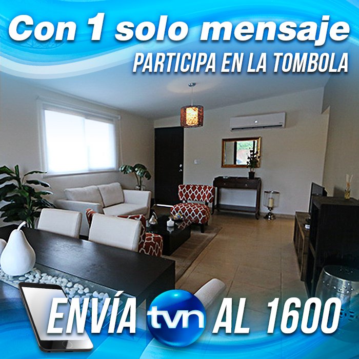 tvnpanama's tweet photo. Aprovecha y participa en la tómbola para ganar Casa y Carro. Envía TVN al 1600. https://t.co/MIQZ8QwlwX https://t.co/3WXvZbT7tn
