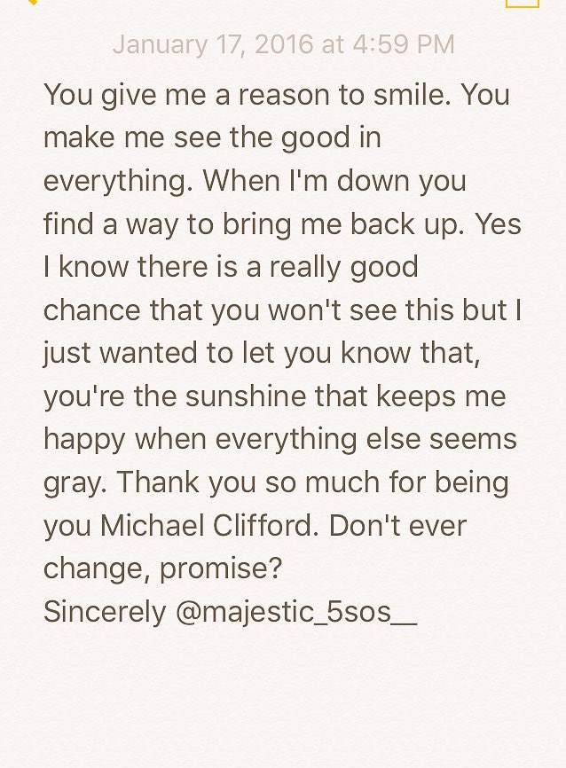 xBriannazinskyx's tweet photo. 💕 I want my sunshine to see this one day. That would make everything better 💕@Michael5SOS https://t.co/NIj5OBYZK2