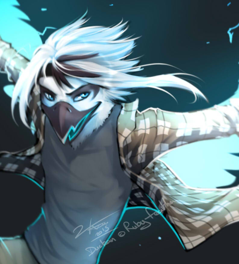 JustoKazu's tweet photo. Duckan ! Awesome @Ruby_Feather's character from the #WheelerInstitute RP group ! https://t.co/cCYljXOMRk