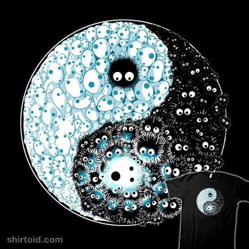 shirtoid's tweet photo. "Dancing Forces" by @_harantula is $11 https://t.co/01JG5wMfdD
#kodama #princessmononoke #sootgremlin #yinyang https://t.co/n9bfO15R7n