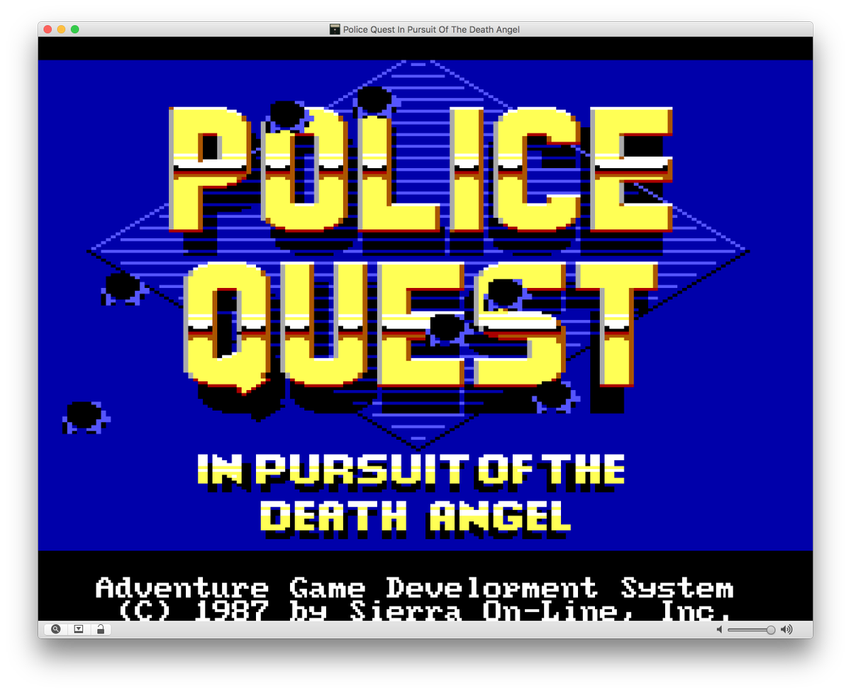 velouria's tweet image. Just played (again) #Sierra's Police Quest (1987) and the VGA version remake (1992). #retrogrames