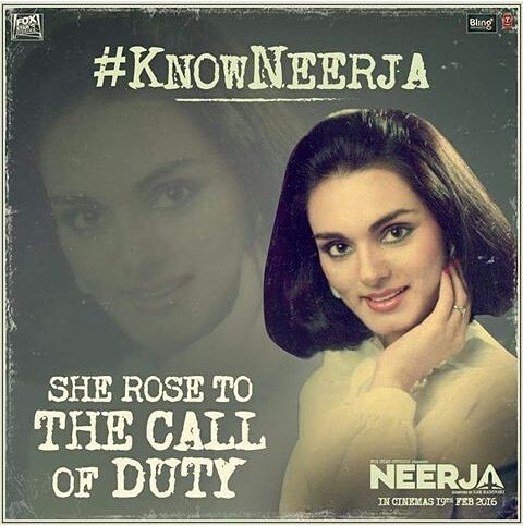 She fought for 17 hours, saved 359 lives, on the Pan Am flight! #Neerja!  @foxstarstudios