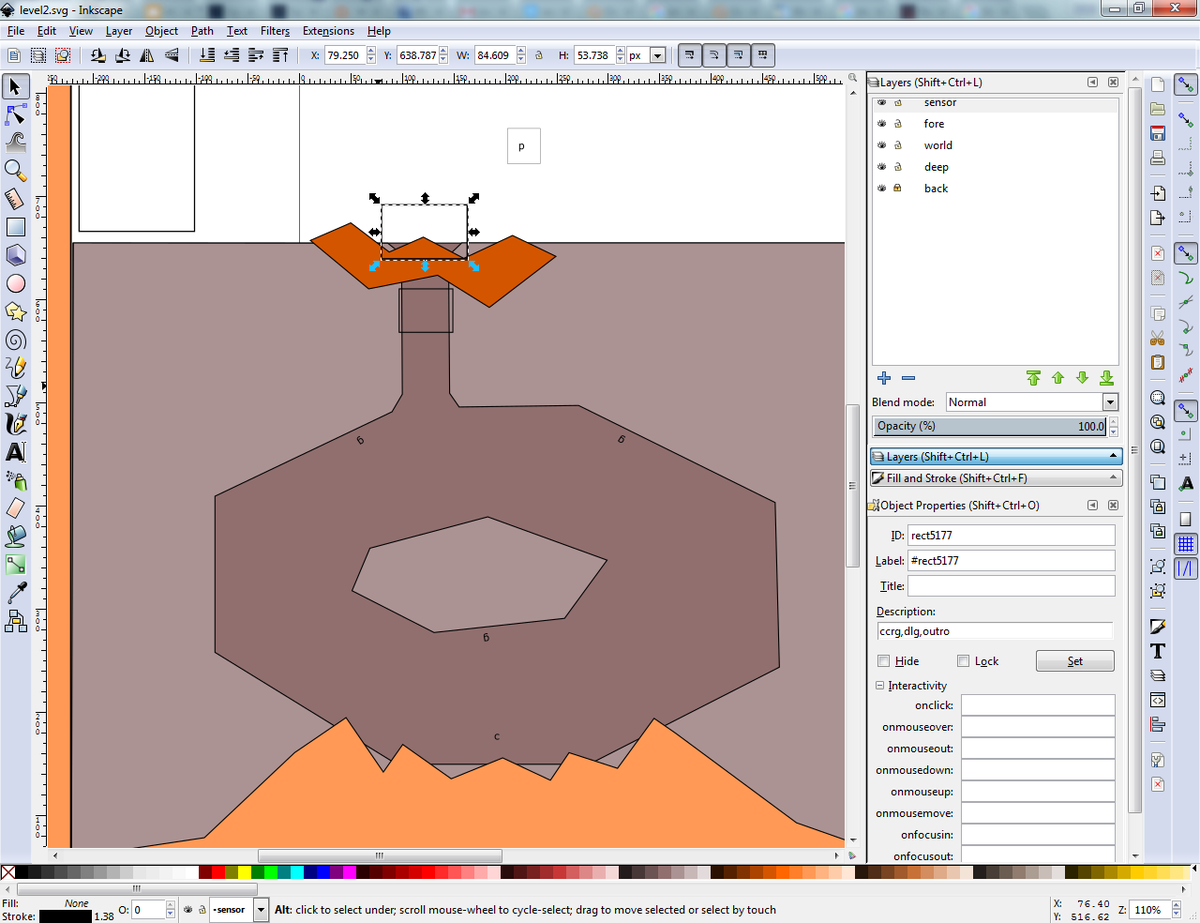 inkscape as a level editor