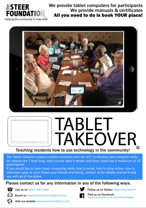 steerfoundation's tweet photo. @mayorofcamden Check out our premier project #TabletTakeover - training residents with technology in the community! https://t.co/G0DZQun5ca
