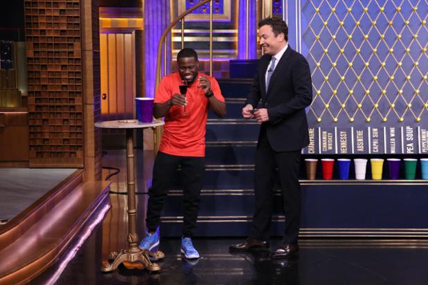 See Jimmy Fallon #drink a pea soup #cocktail with Kevin Hart
 ow.ly/X2Roc