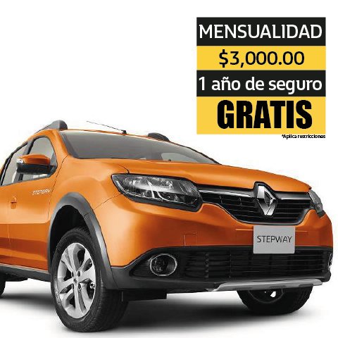 americasrenault's tweet photo. Llevate el #Nuevo #Renult #Stepway por solo $3,000 mensuales. Envianos un mensaje directo RT https://t.co/qt7V3NJe4o