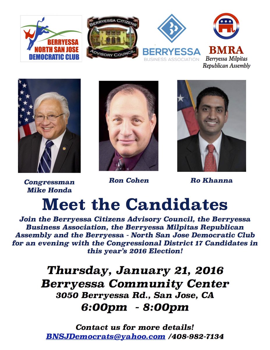 timrandyo's tweet photo. Don't miss the #CD17 Candidate Forum on Jan 21! This is a community event &amp; open to the public. #BNSJDemClub https://t.co/lXexFj7rUM