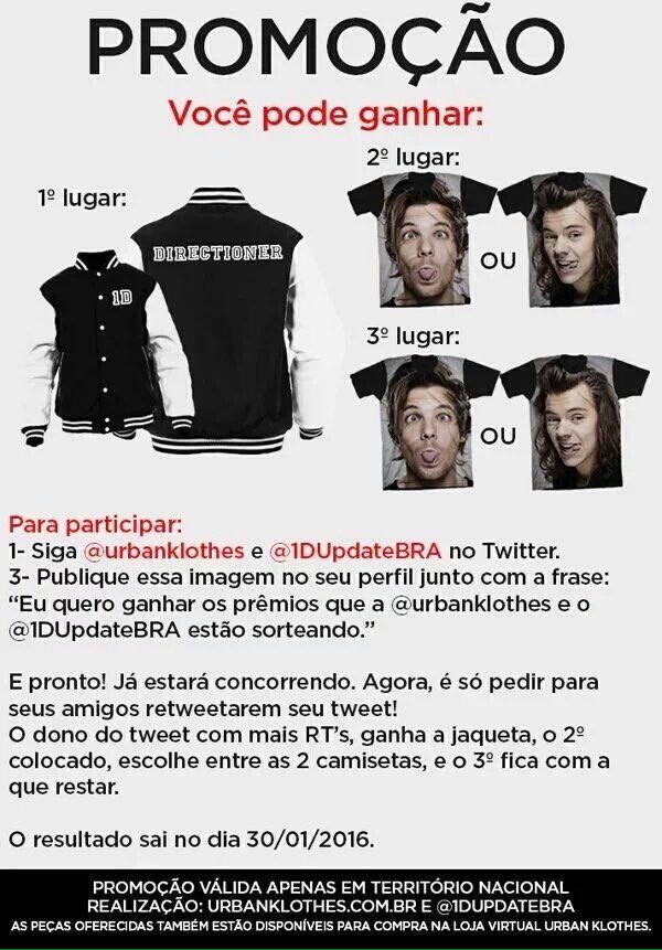 magikyuu's tweet image. Eu quero ganhar os prêmios que a @urbanklothes  e o @1DUpdateBRA estão sorteando.