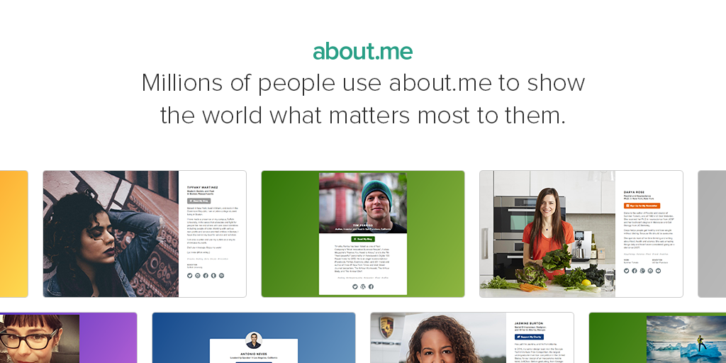 So excited for the new @aboutdotme launching, great job @tonysphere and team! Early access: https://t.co/QaBkCdTO4R https://t.co/23PNbitTpd