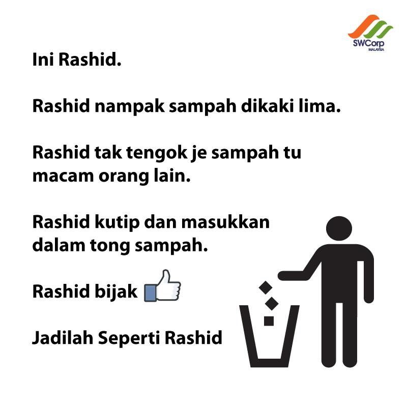 swcorp_my's tweet image. Rashid pun kutip &amp;amp; masukkan ke dalam tong sampah. Anda?
#indahkanmalaysia