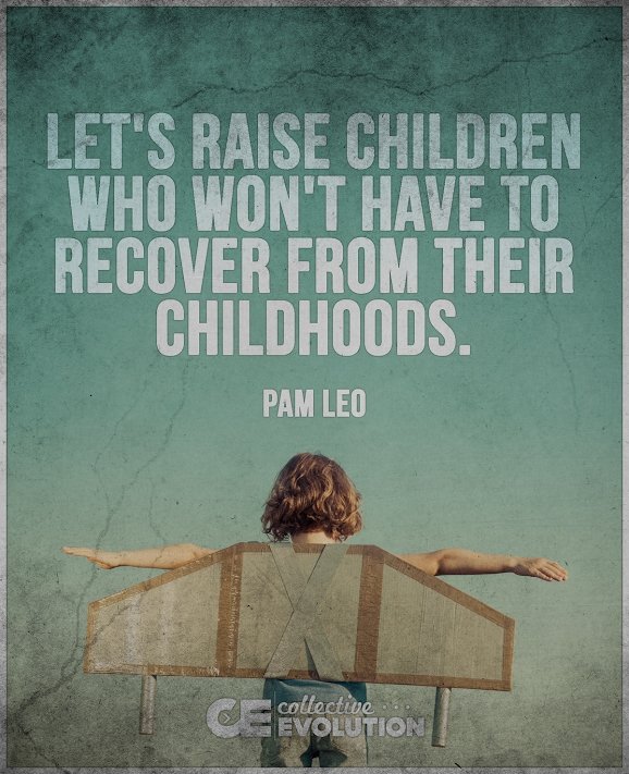 ThinQedu's tweet photo. Let's raise children who won't have to recover from their childhoods. ~ Pam Leo #LiveLearnLeadBetter https://t.co/RjCNFaMNSZ