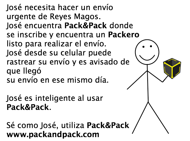 Pack_and_Pack's tweet photo. Sé inteligente como #Jose, utiliza #PackandPack para hacer tus envíos! #meme #startup #crowdshipping #Mexico https://t.co/xBPEt5KHCg