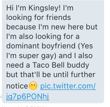 Matchup! Kingsley is the name!!