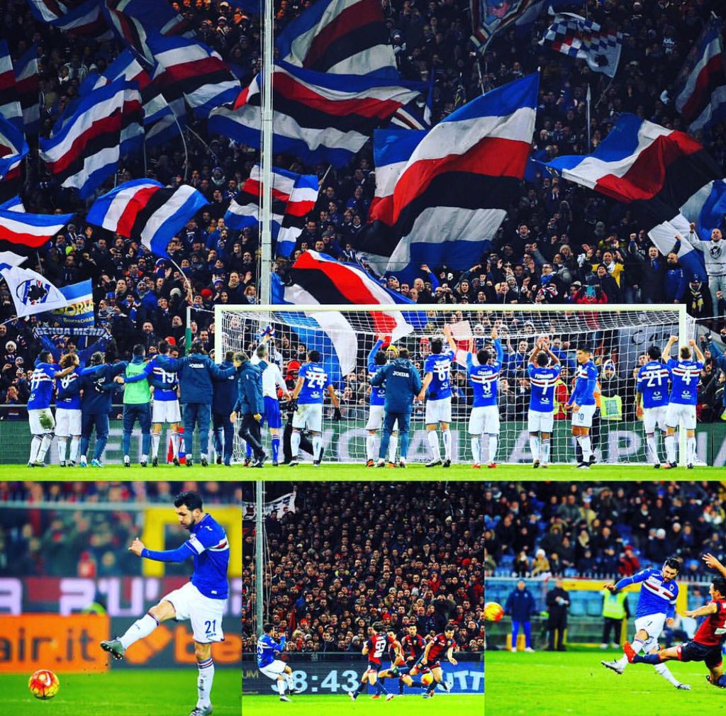AleKappa97's tweet photo. Genova è solo Blucerchiata!!! GRAZIE RAGAZZI 🔵⚪️🔴⚫️⚪️🔵 @sampdoria #GenoaSamp https://t.co/CouQqePyui