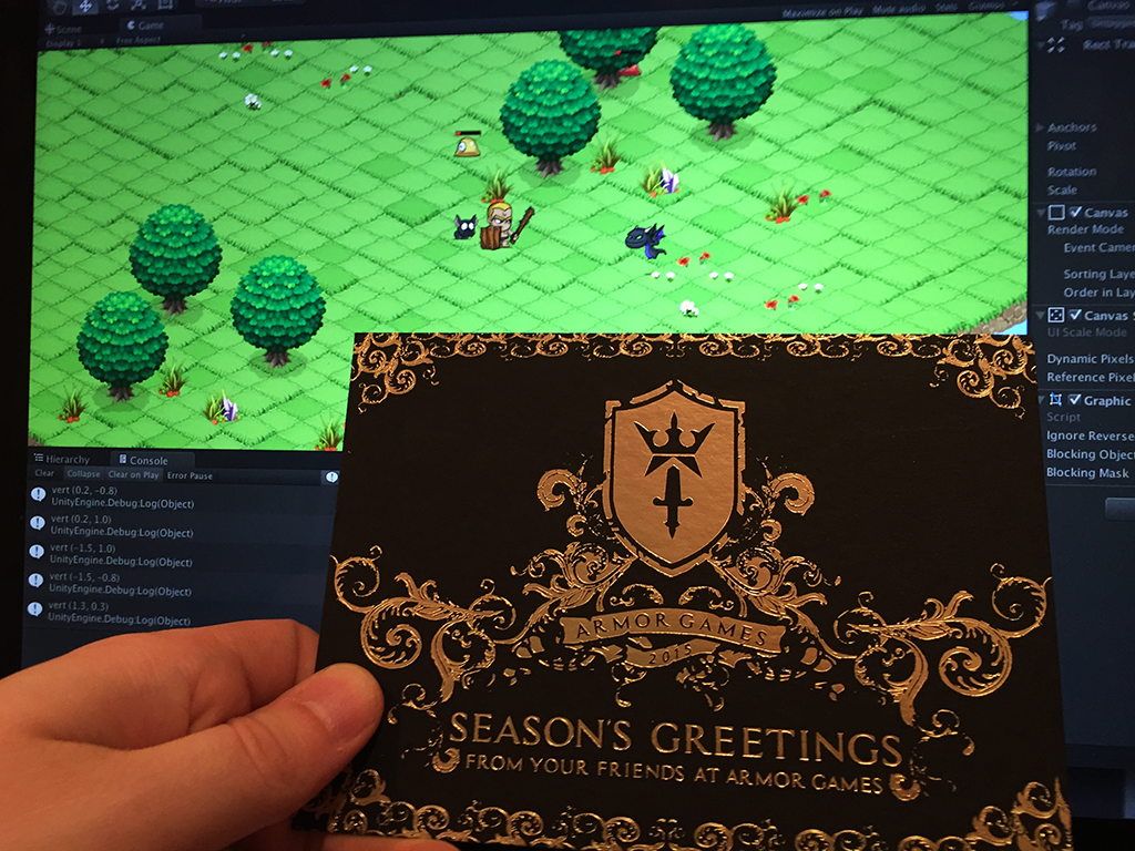 LikwidGames's tweet photo. Thanks for the great xmas card @ArmorGames! #newgame #sneakpeek #adventure #gamedev https://t.co/85nlVif41b