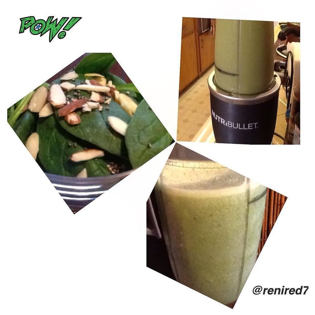 NUTRiBULLETFans's tweet photo. Lunch - #nutriblast of #kale #spinach #celery #almonds #banana #ginger #cranberries #pineapple #chaiseeds #coconutw… https://t.co/Gahr9ps9EC