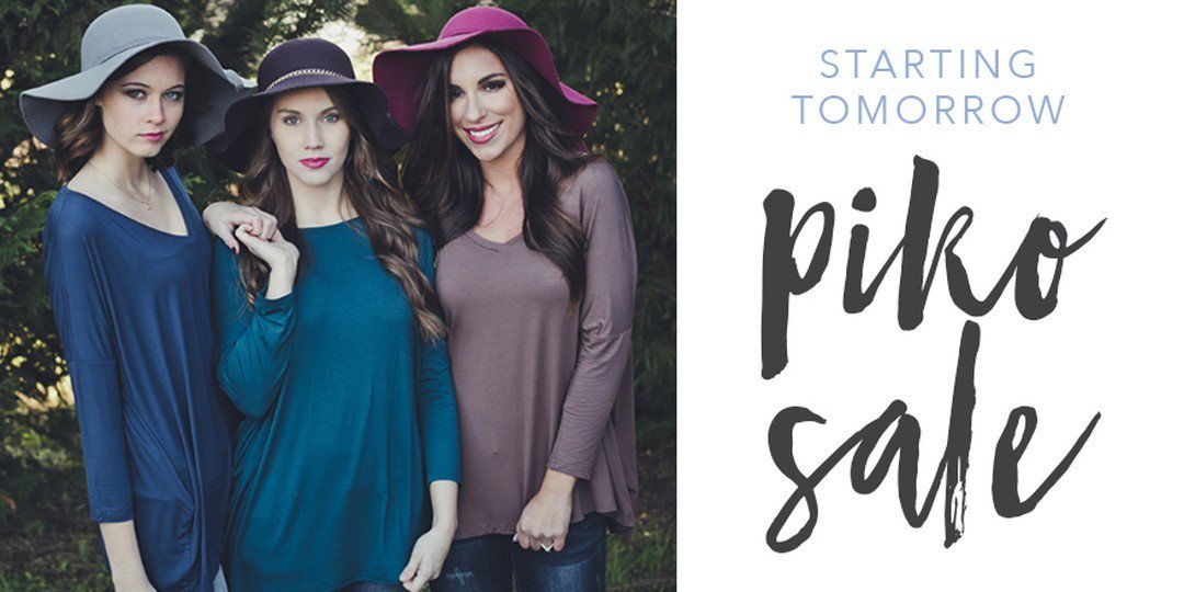 ShopEntourage's tweet photo. Our HUGE #PIKO #SALE stars TOMORROW @10! RETWEET for the chance to #WIN a $20.16 #GIFTCARD! https://t.co/KZTmn1LW0X https://t.co/kZftV0L3ap