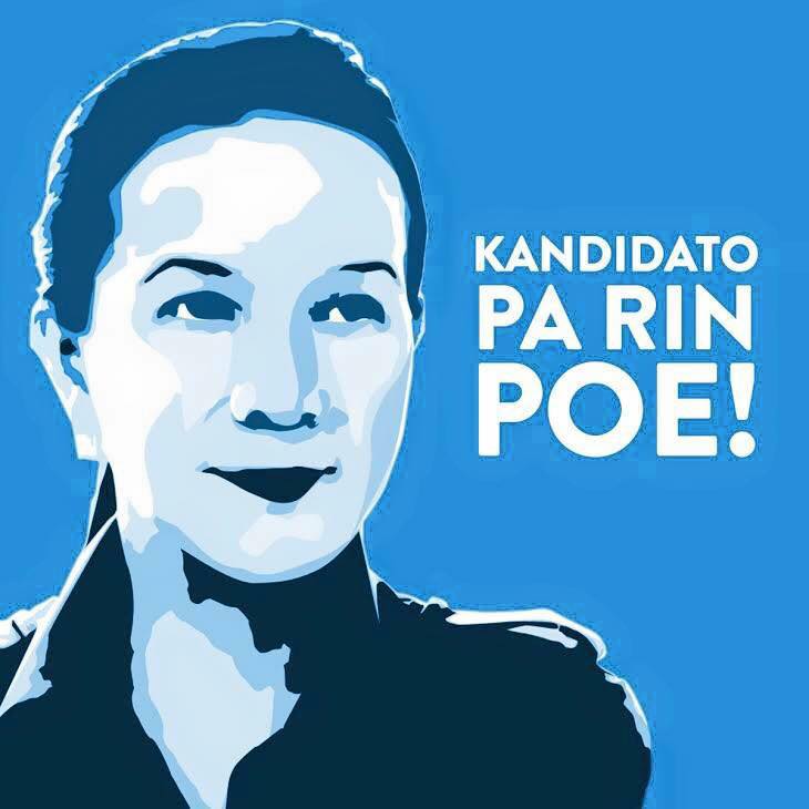 GraceChiz2016's tweet photo. #LabanPoe Kandidato Pa Rin Poe! Show Your Support! Please RT! https://t.co/PcJftkU8xZ