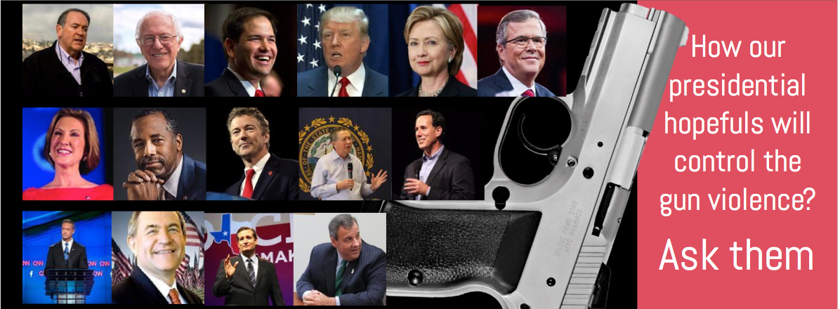askorty's tweet photo. What presidential hopefuls have to say about controlling gun violence? Its better 2 ask them https://t.co/YnnMihbii9 https://t.co/urB03ugPcx